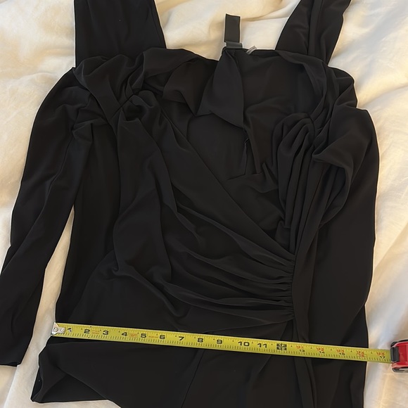 Norma Kamali sweetheart catsuit black long sleeve - Picture 9 of 10